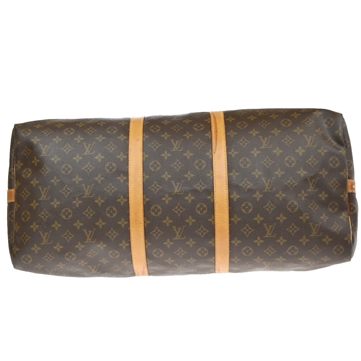 Louis Vuitton Keepall Bandouliere Bag Monogram Canvas Brown Canvas Travel Bag Bag (Pre-Owned)