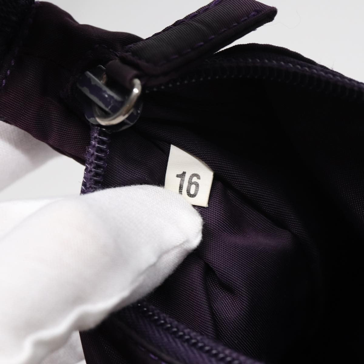 Prada Pochette Shoulder Bag Tessuto Purple Nylon Clutche & Pouche Bag (Pre-Owned)