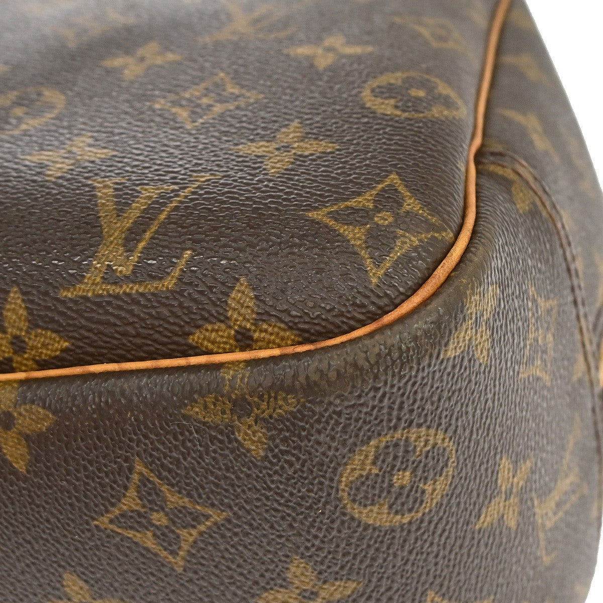 Louis Vuitton Deauville Handbag Monogram Canvas Brown Canvas Handbag (Pre-Owned)