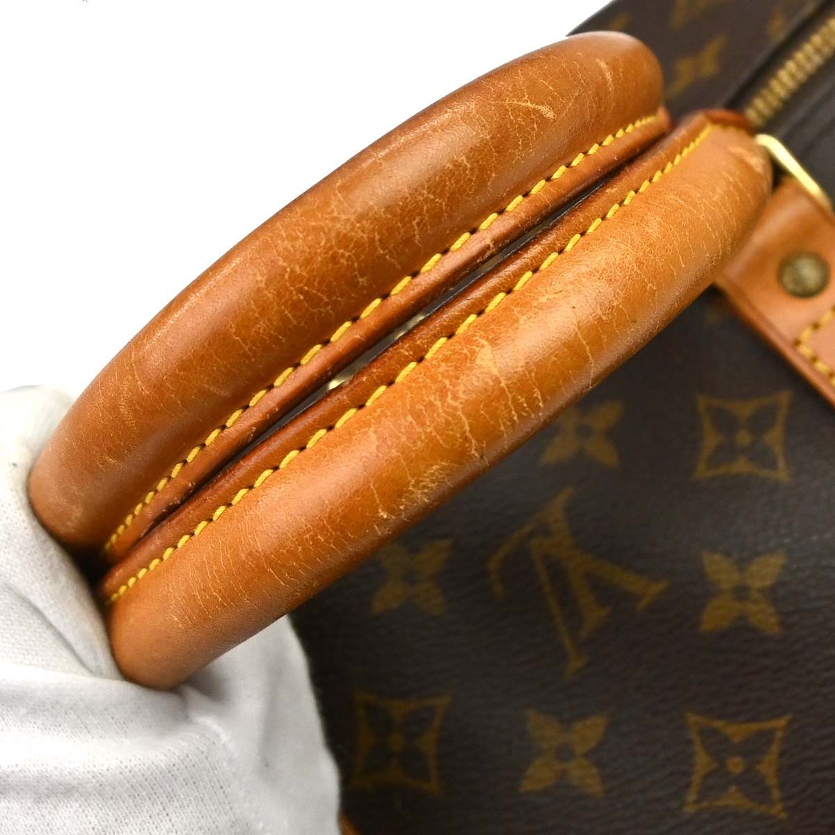 Louis Vuitton Keepall Bag Monogram Canvas Brown Canvas Travel Bag Bag (Pre-Owned)