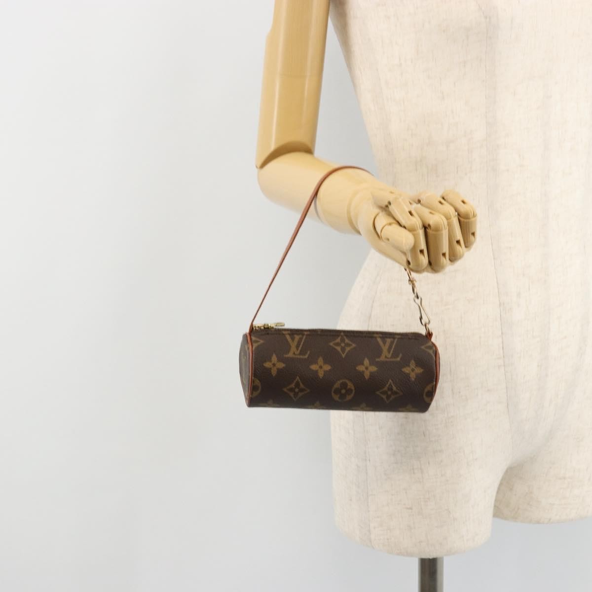 Louis Vuitton Papillon Pochette Monogram Canvas Brown Canvas Clutche & Pouche Bag (Pre-Owned)
