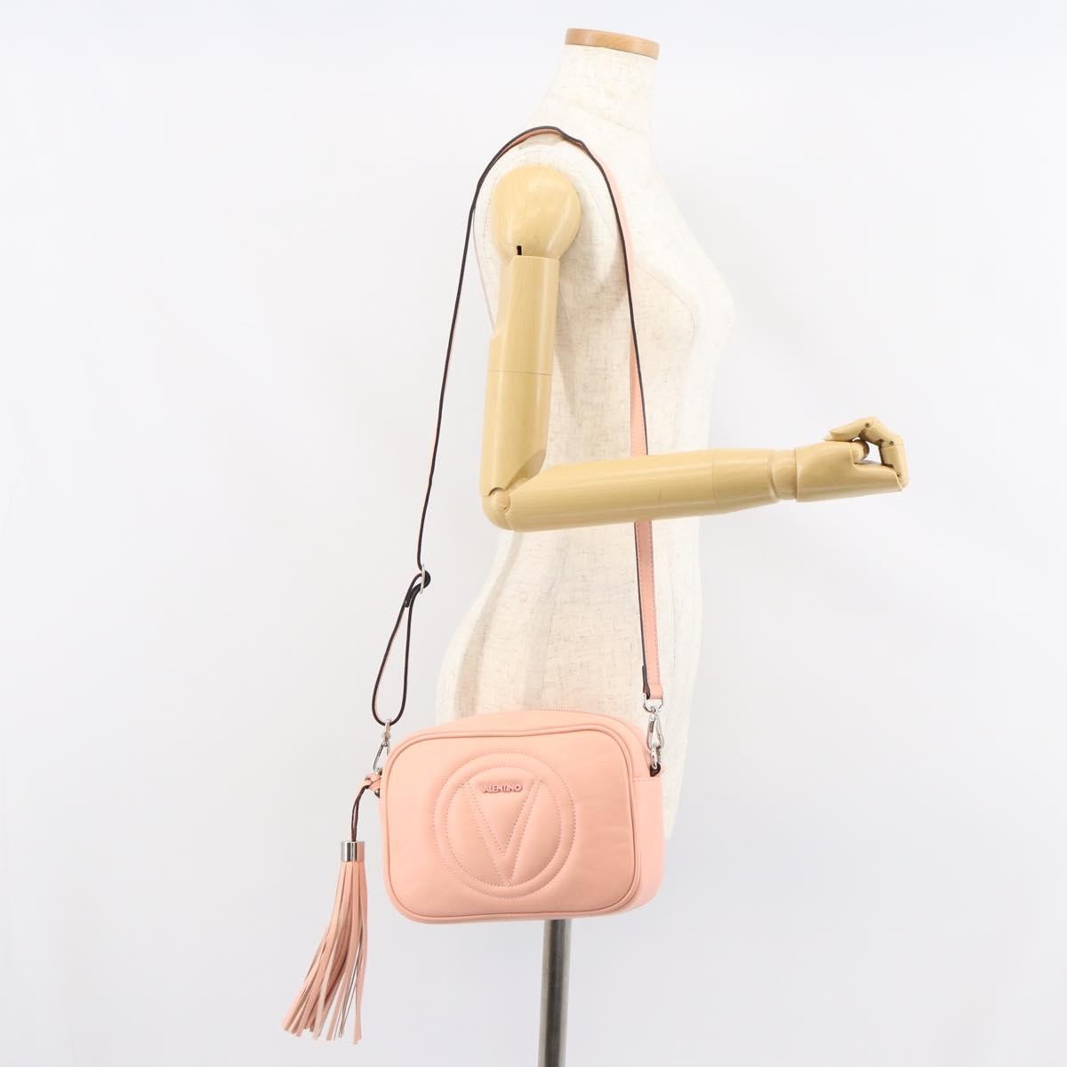 Valentino Garavani Vintage Shoulder Bag Leather Pink Leather Shoulder Bag Bag (Pre-Owned)