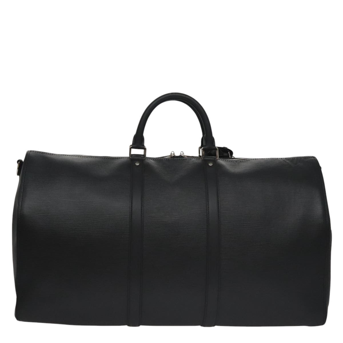 Louis Vuitton Keepall Bandouliere Bag Limited Edition Supreme Epi Leather Black Leather Bag (Pre-Owned)