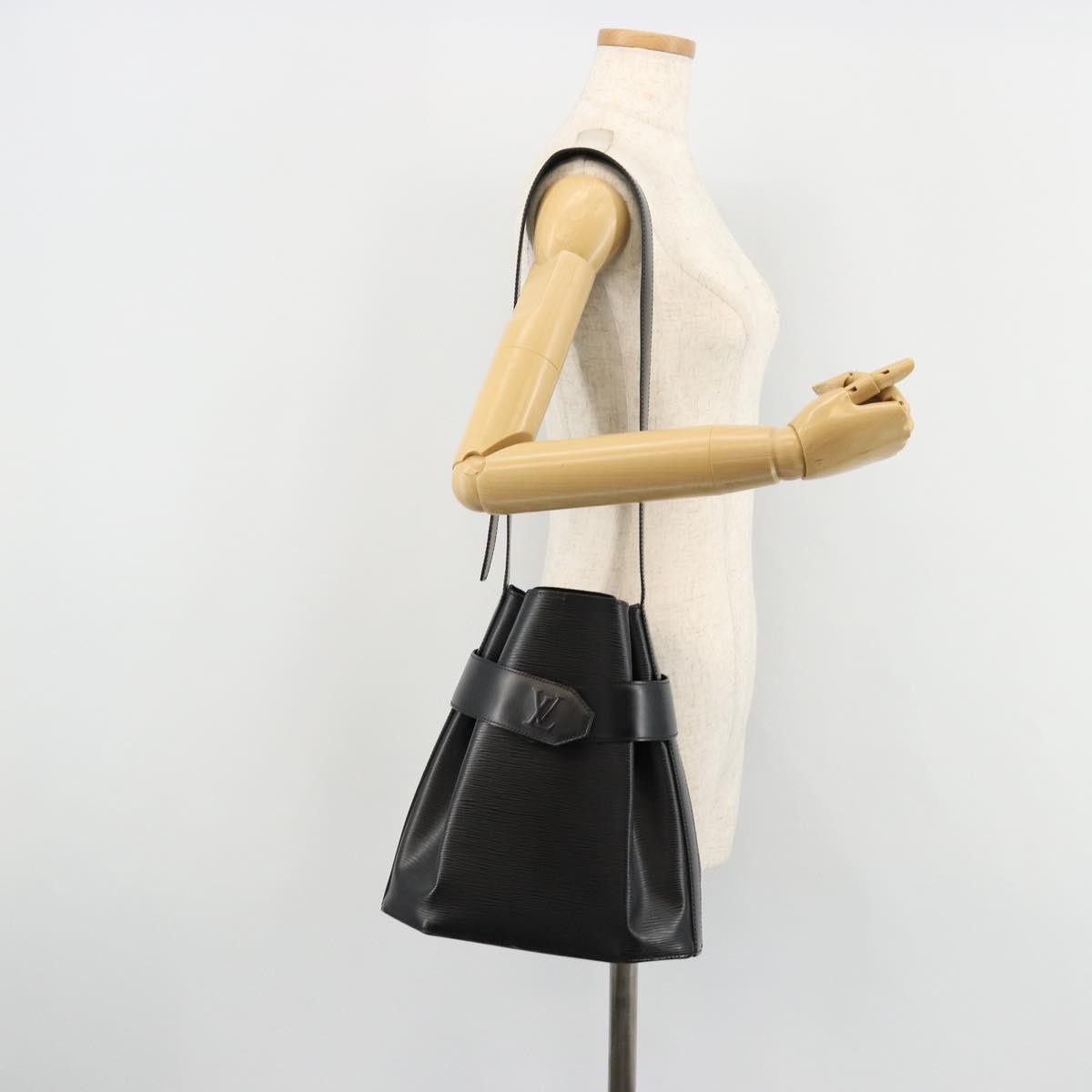 Louis Vuitton Vintage Sac D'epaule Handbag Epi Leather Black Leather Shoulder Bag Bag (Pre-Owned)
