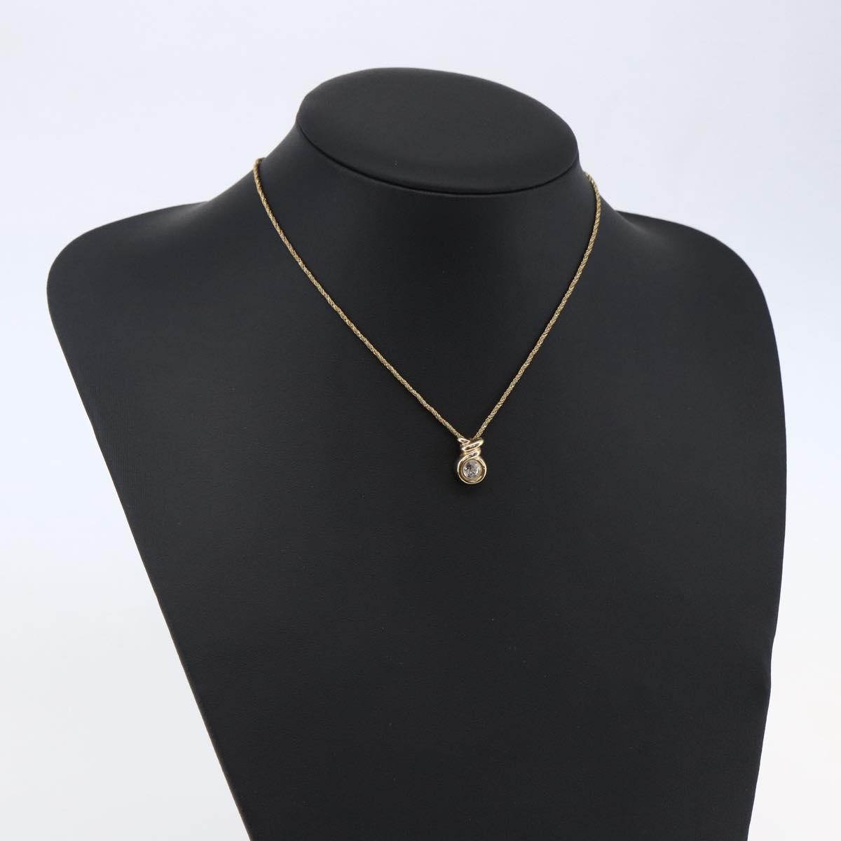 Christian Dior Cd Pendant Necklace Metal Gold Metal Jewelry (Pre-Owned)