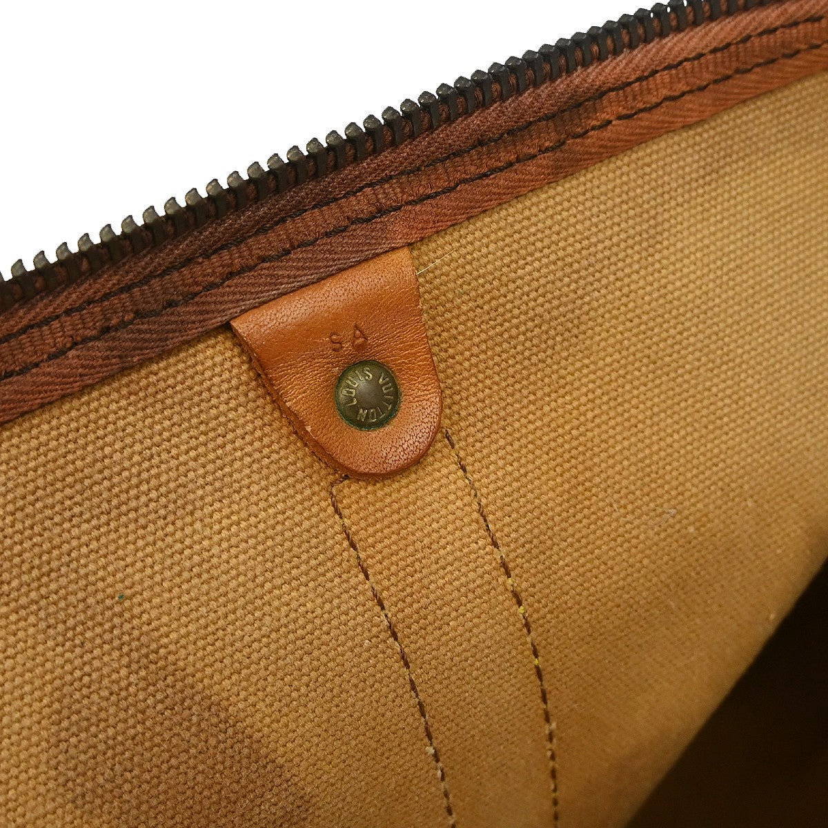 Louis Vuitton Keepall Bag Monogram Canvas Brown Canvas Travel Bag Bag (Pre-Owned)