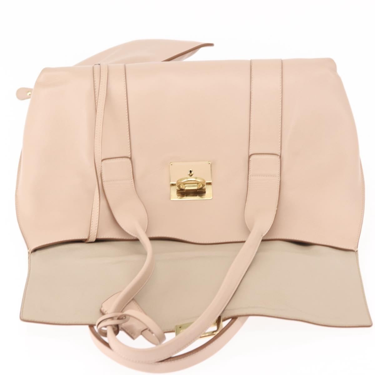 Salvatore Ferragamo Sookie Satchel Leather Pink Leather Bag (Pre-Owned)
