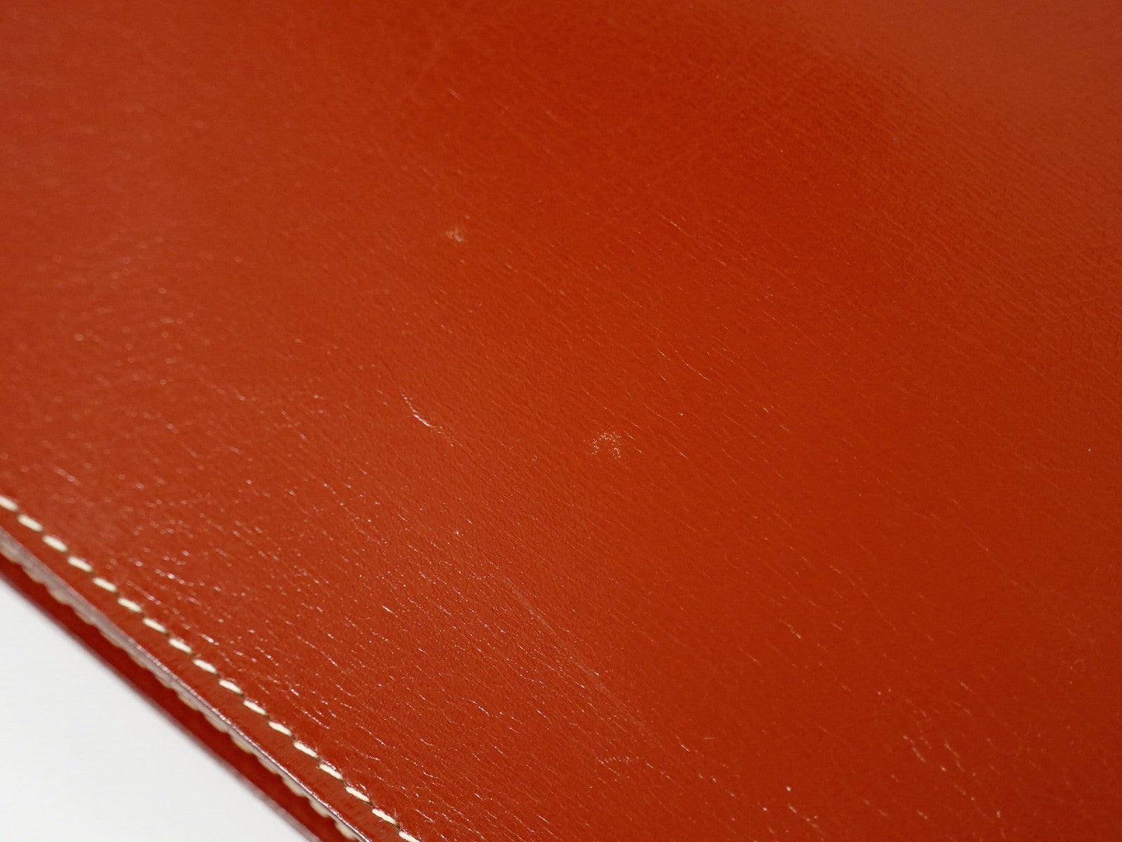 Hermes Onimaitou Pochette Box Calf Brown Leather Clutche & Pouche Bag (Pre-Owned)