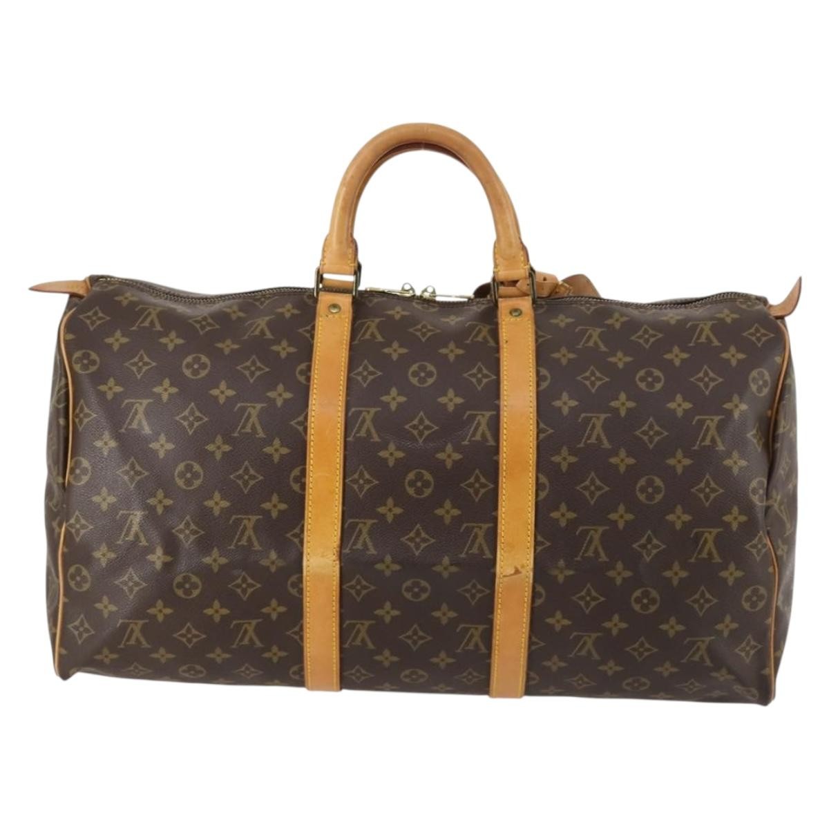 Louis Vuitton Keepall Bag Monogram Canvas Multicolour Canvas Travel Bag Bag (Pre-Owned)