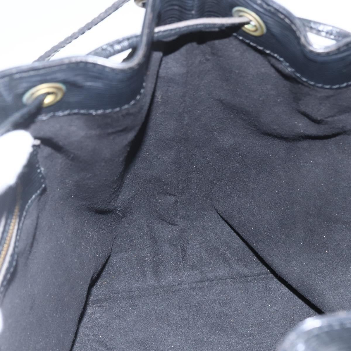 Louis Vuitton Petit Noe Handbag Epi Leather Black Leather Shoulder Bag Bag (Pre-Owned)