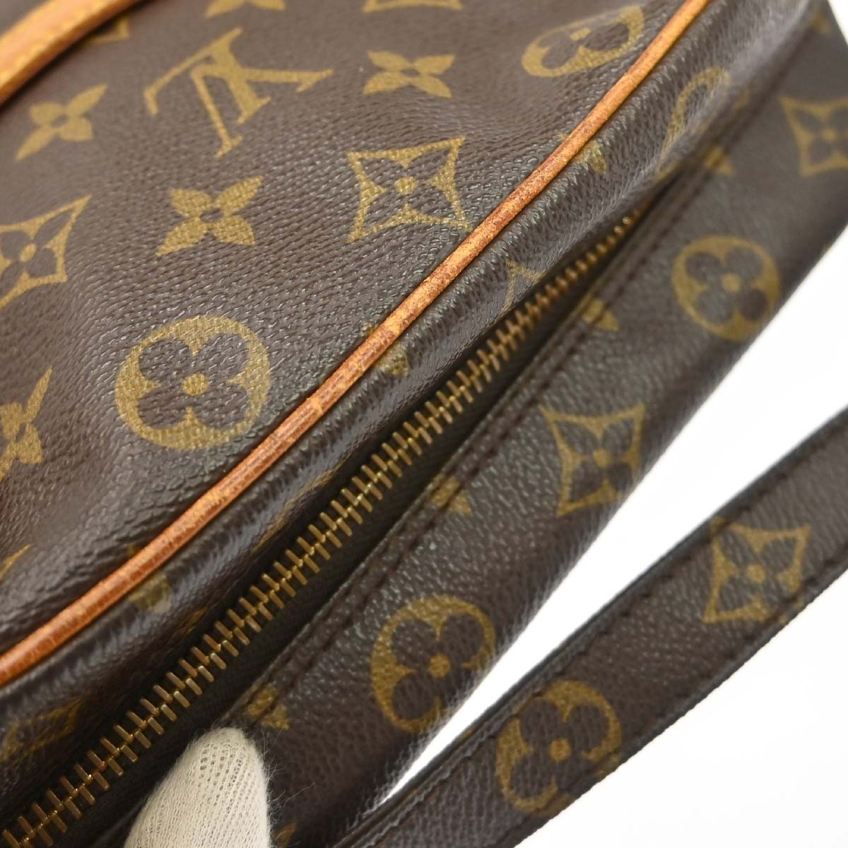 Louis Vuitton Danube Handbag Monogram Canvas Brown Canvas Shoulder Bag Bag (Pre-Owned)