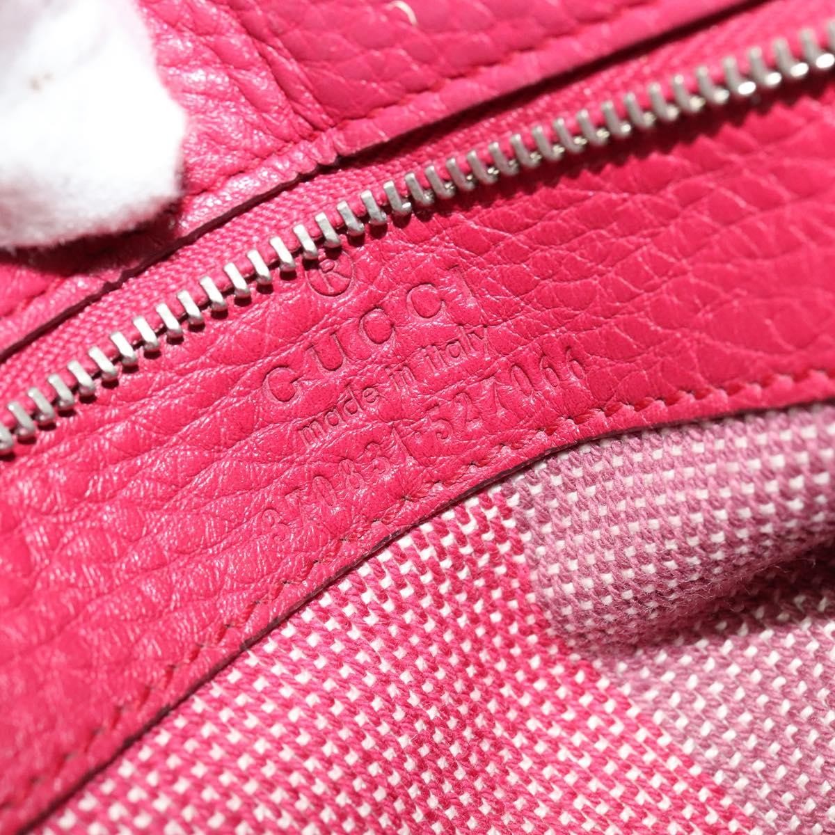 Gucci Bamboo Daily Top Handle Bag Leather Pink Leather Bag (Pre-Owned)