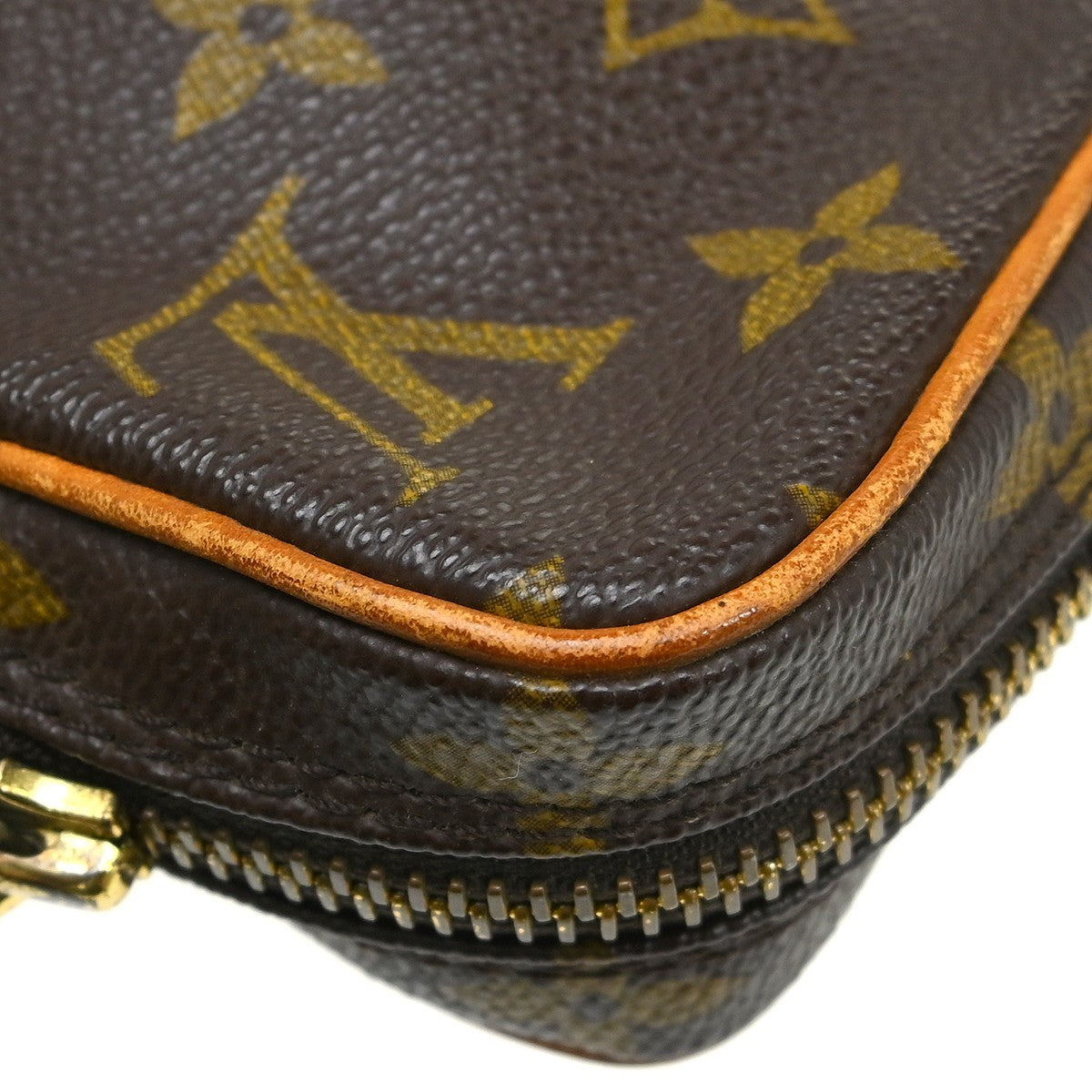 Louis Vuitton Danube Handbag Monogram Canvas Brown Canvas Shoulder Bag Bag (Pre-Owned)