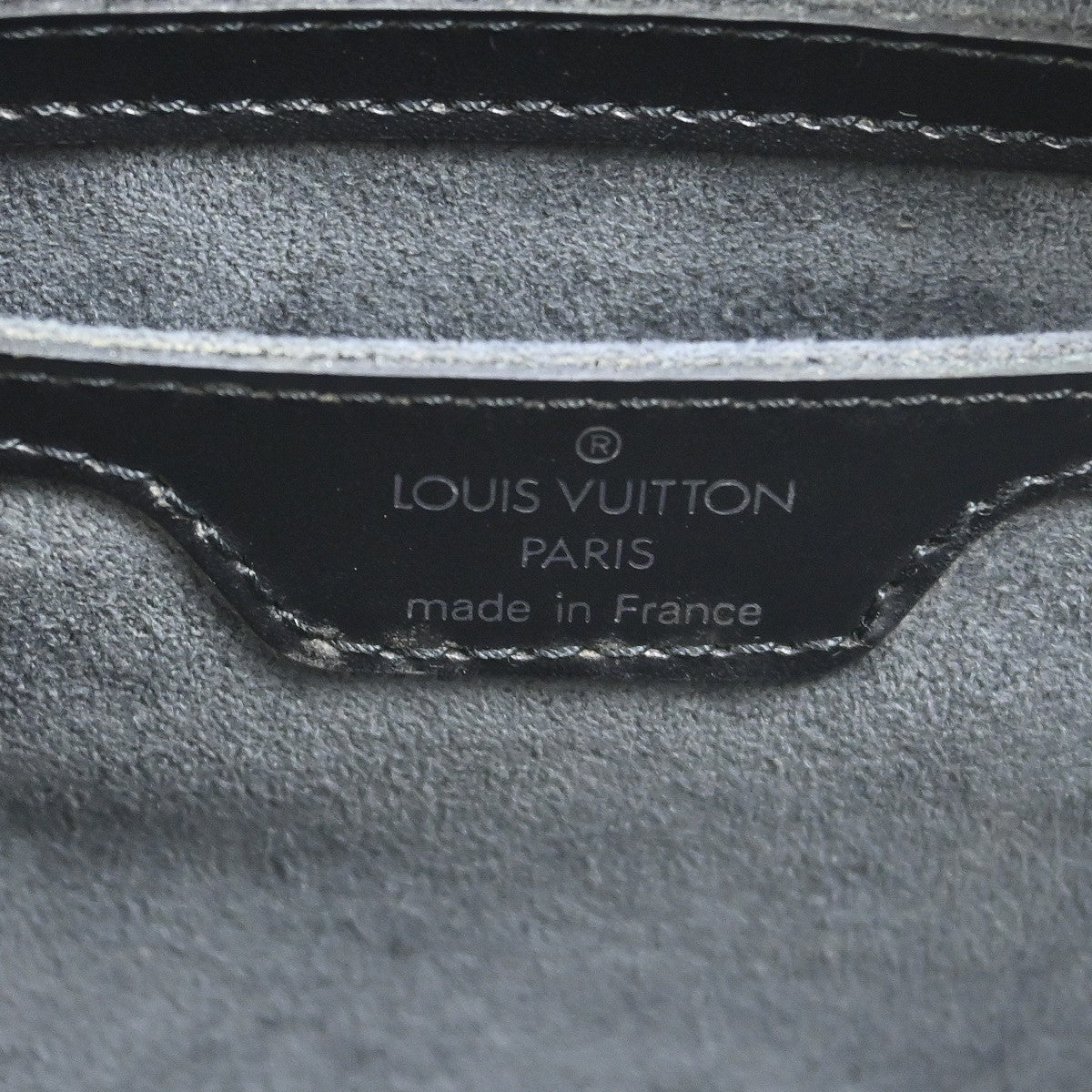 Louis Vuitton Soufflot Handbag Epi Leather Black Leather Handbag (Pre-Owned)