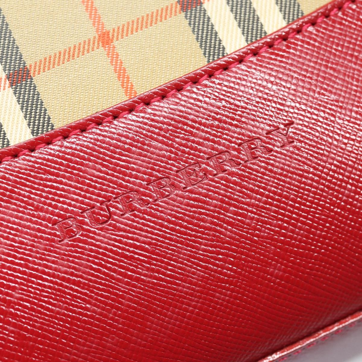 Burberry Nova Check Tote Canvas And Leather Beige Canvas Tote Bag Bag (Pre-Owned)