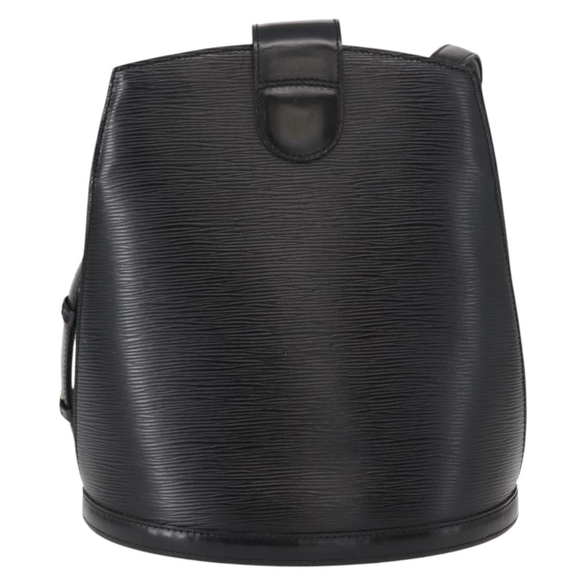 Louis Vuitton Cluny Shoulder Bag Epi Leather Black Leather Shoulder Bag Bag (Pre-Owned)