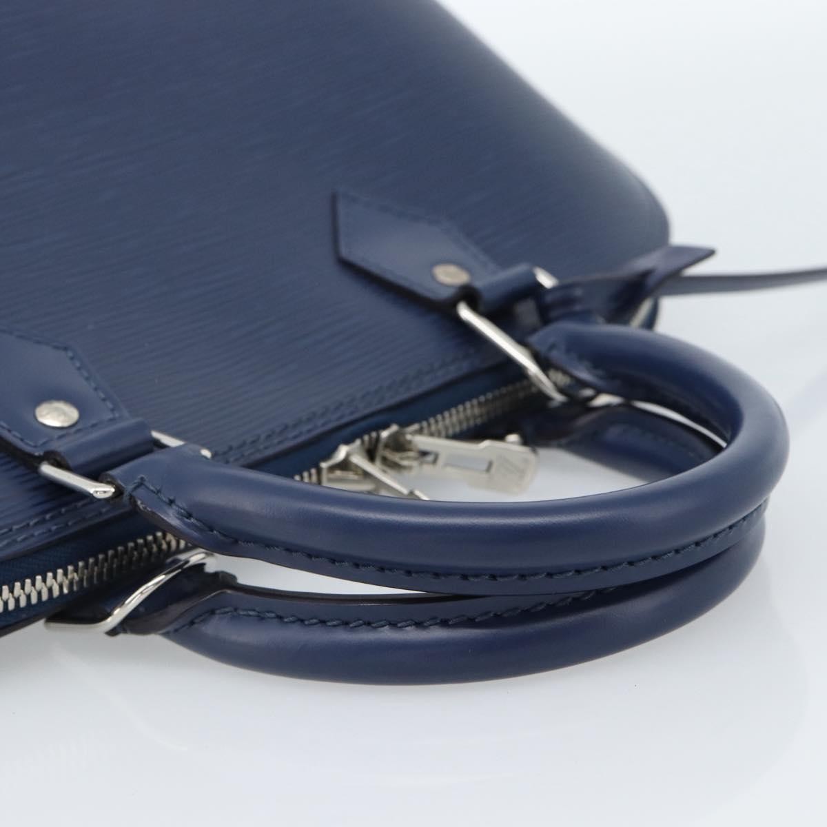 Louis Vuitton Alma Handbag Epi Leather Blue Leather Handbag (Pre-Owned)
