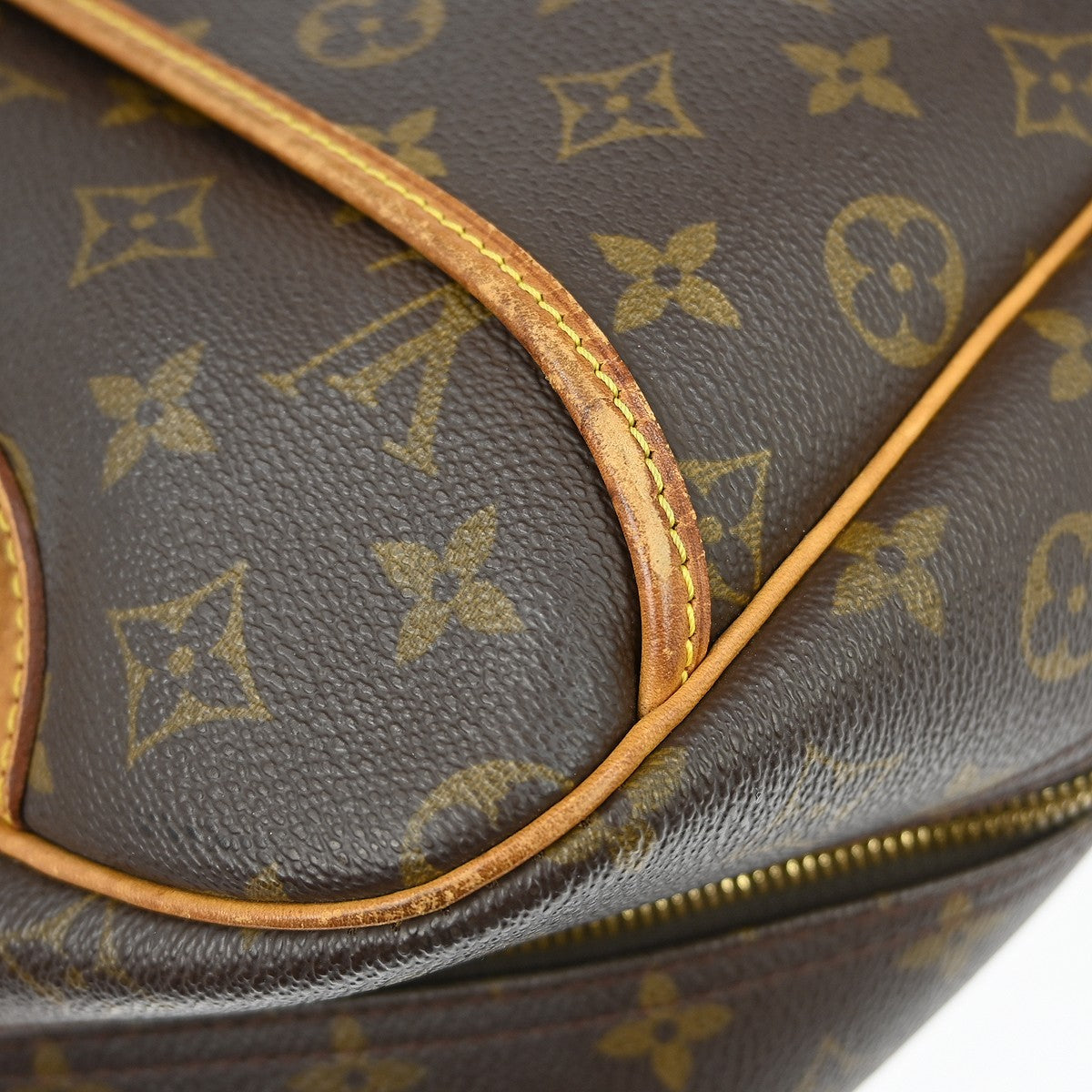 Louis Vuitton Deauville Handbag Monogram Canvas Brown Canvas Handbag (Pre-Owned)