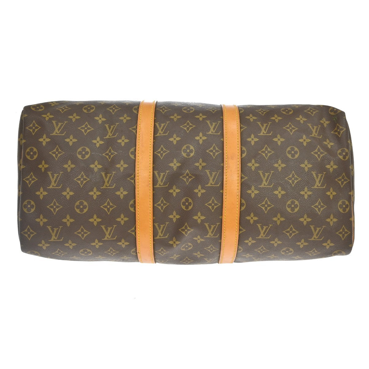 Louis Vuitton Keepall Bag Monogram Canvas Brown Canvas Travel Bag Bag (Pre-Owned)