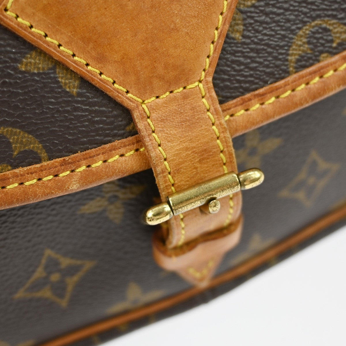 Louis Vuitton Sologne Handbag Monogram Canvas Brown Canvas Shoulder Bag Bag (Pre-Owned)