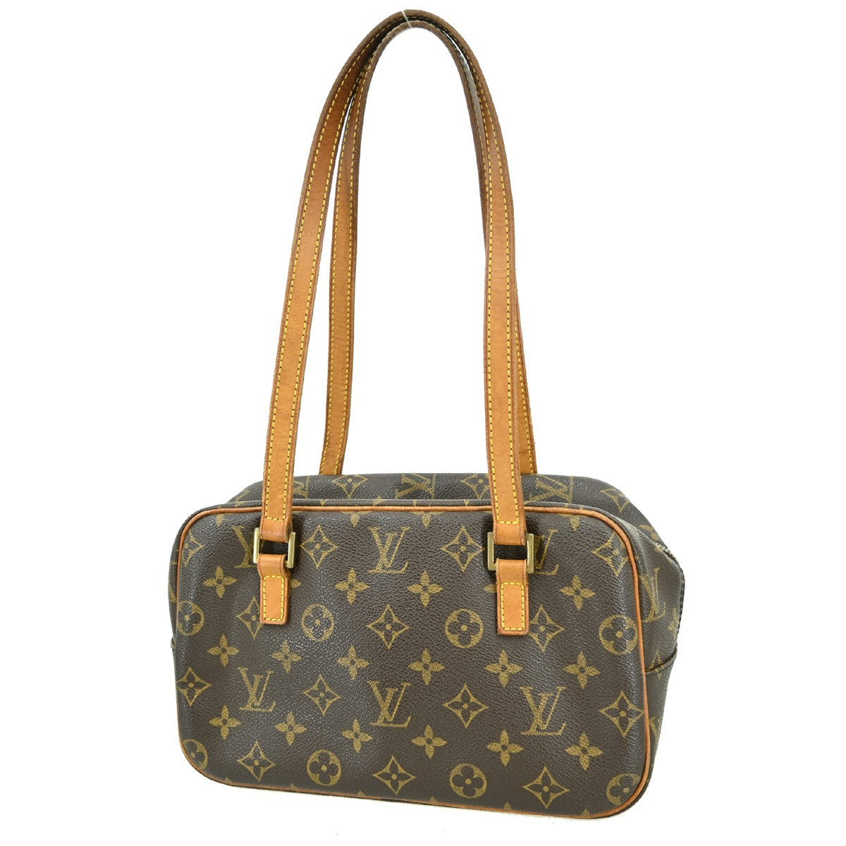 Louis Vuitton Cite Handbag Monogram Canvas Brown Canvas Shoulder Bag Bag (Pre-Owned)