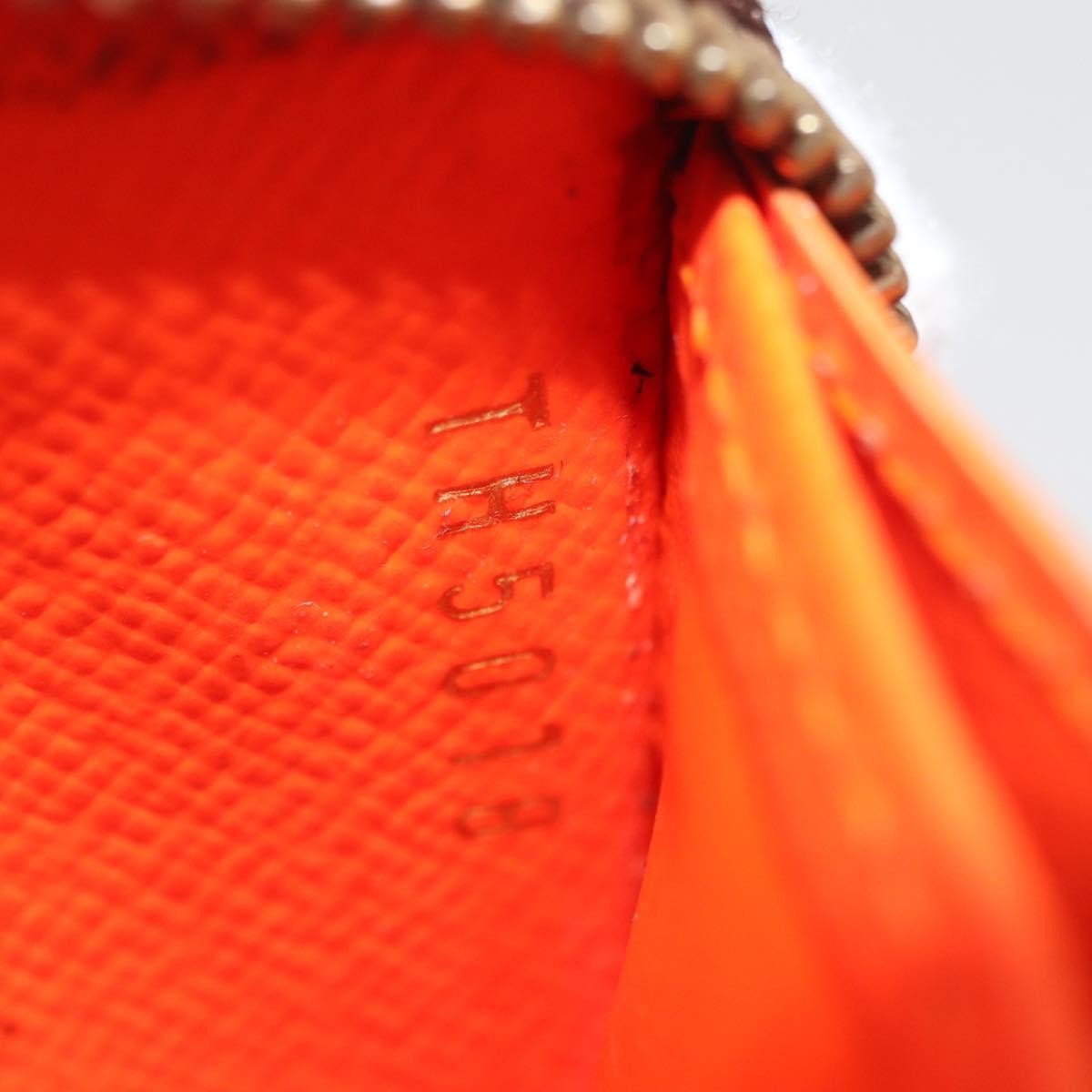 Louis Vuitton Porte-Monnaie Zippy Wallet Monogramme Empreinte Orange Canvas Wallets Accessory (Pre-Owned)