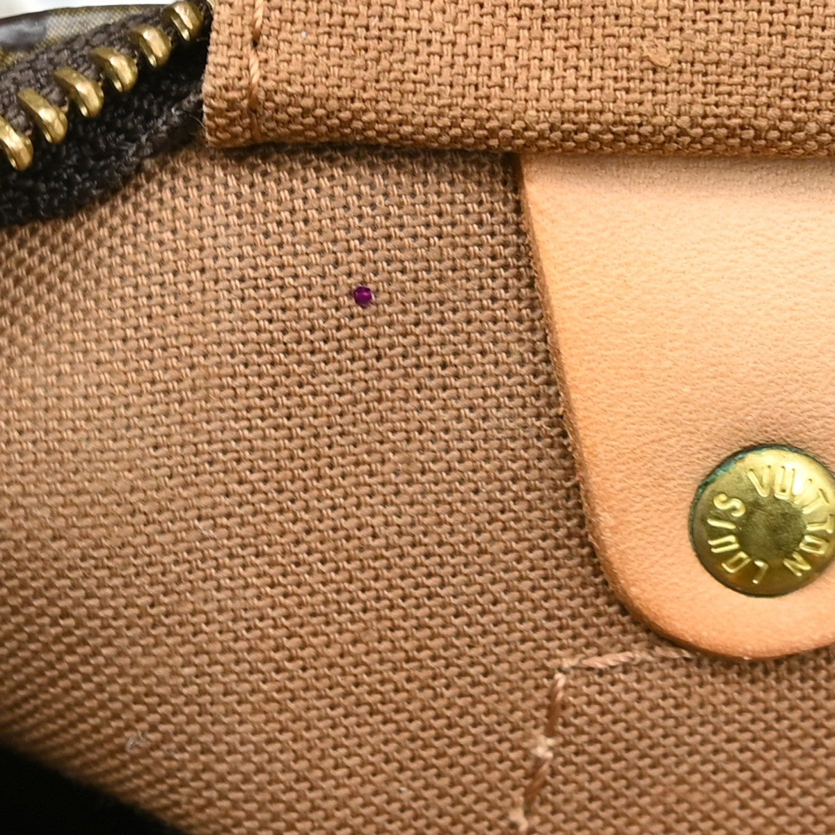 Louis Vuitton Speedy Handbag Monogram Canvas Brown Canvas Handbag (Pre-Owned)