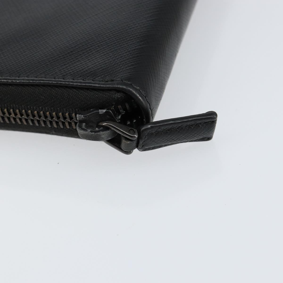 Prada Saffiano Wallet Leather Black Leather Wallets Accessory (Pre-Owned)