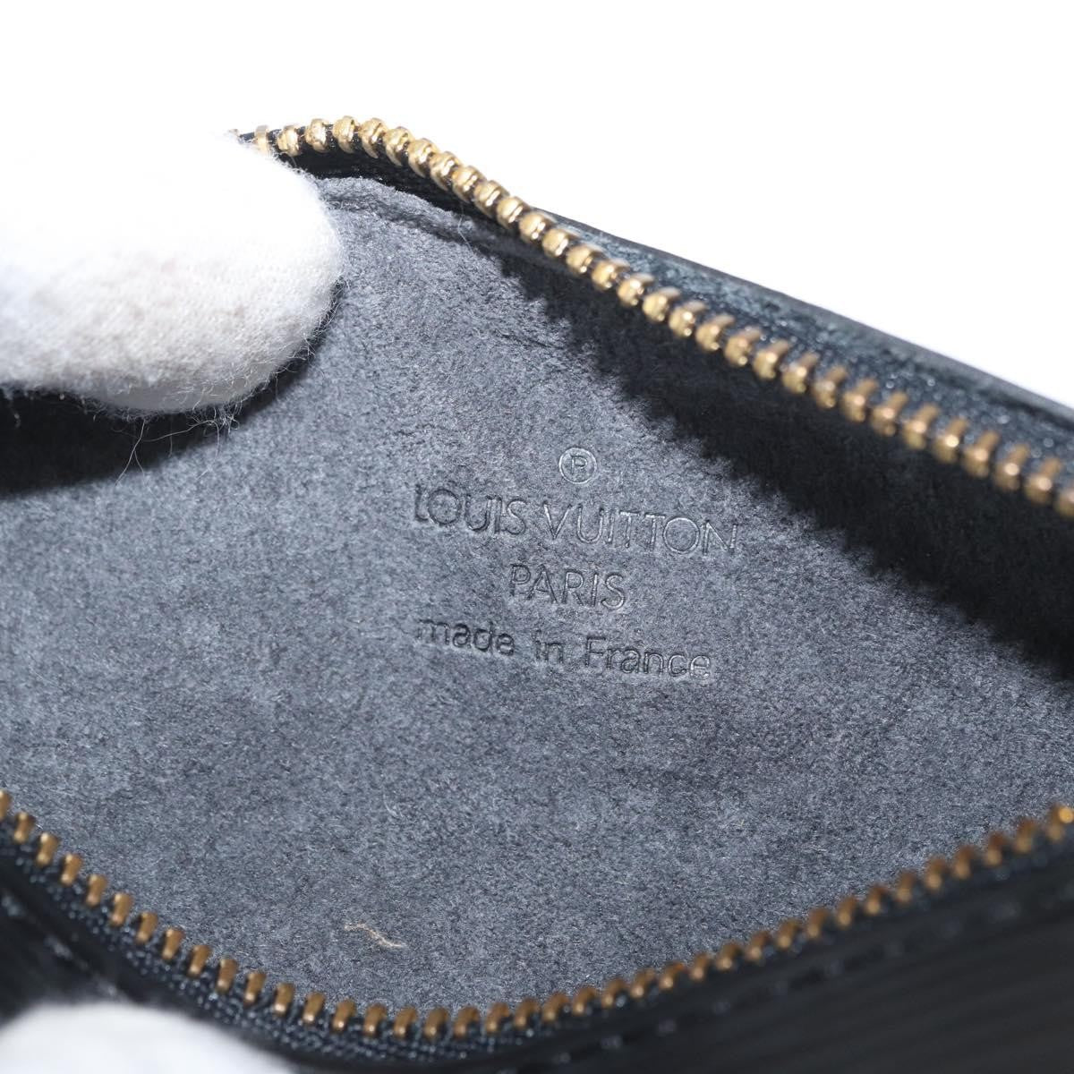 Louis Vuitton Soufflot Pochette Epi Leather Black Leather Clutche & Pouche Bag (Pre-Owned)