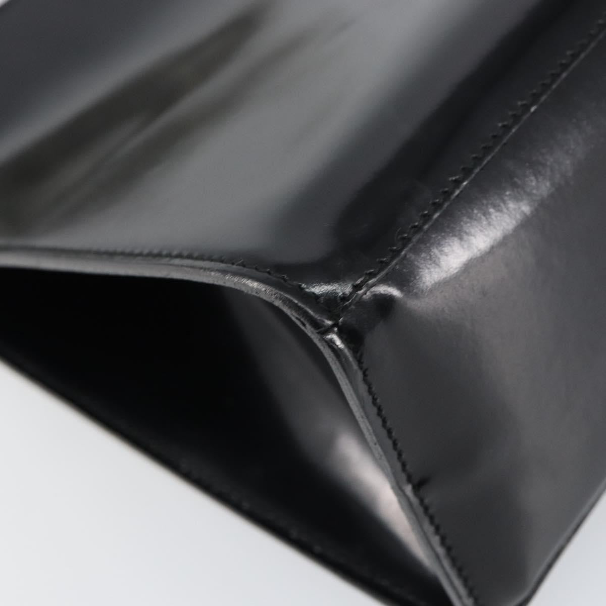 Salvatore Ferragamo Vintage Handbag Patent Leather Black Patent_Leather Handbag (Pre-Owned)