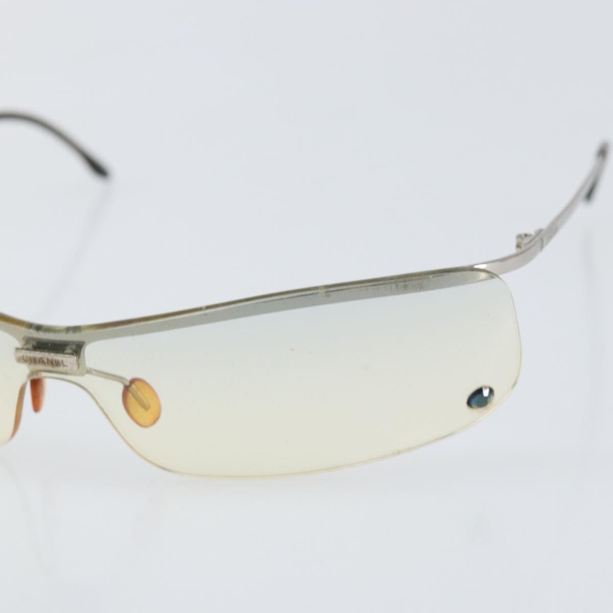 Chanel Logo Cc Sunglasses Metal Silver Metal Sunglasse Accessory (Pre-Owned)