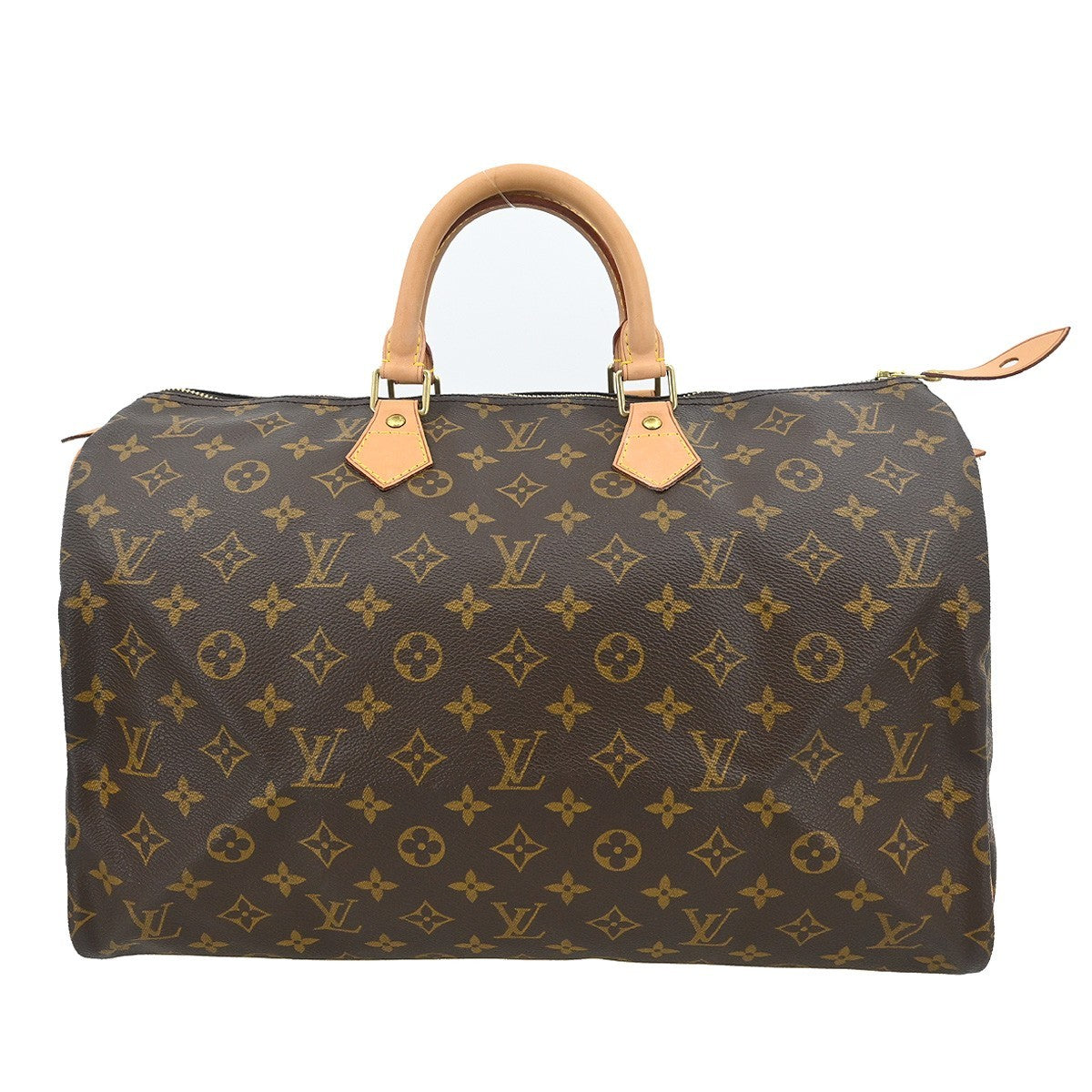 Louis Vuitton Speedy Handbag Monogram Canvas Brown Canvas Handbag (Pre-Owned)