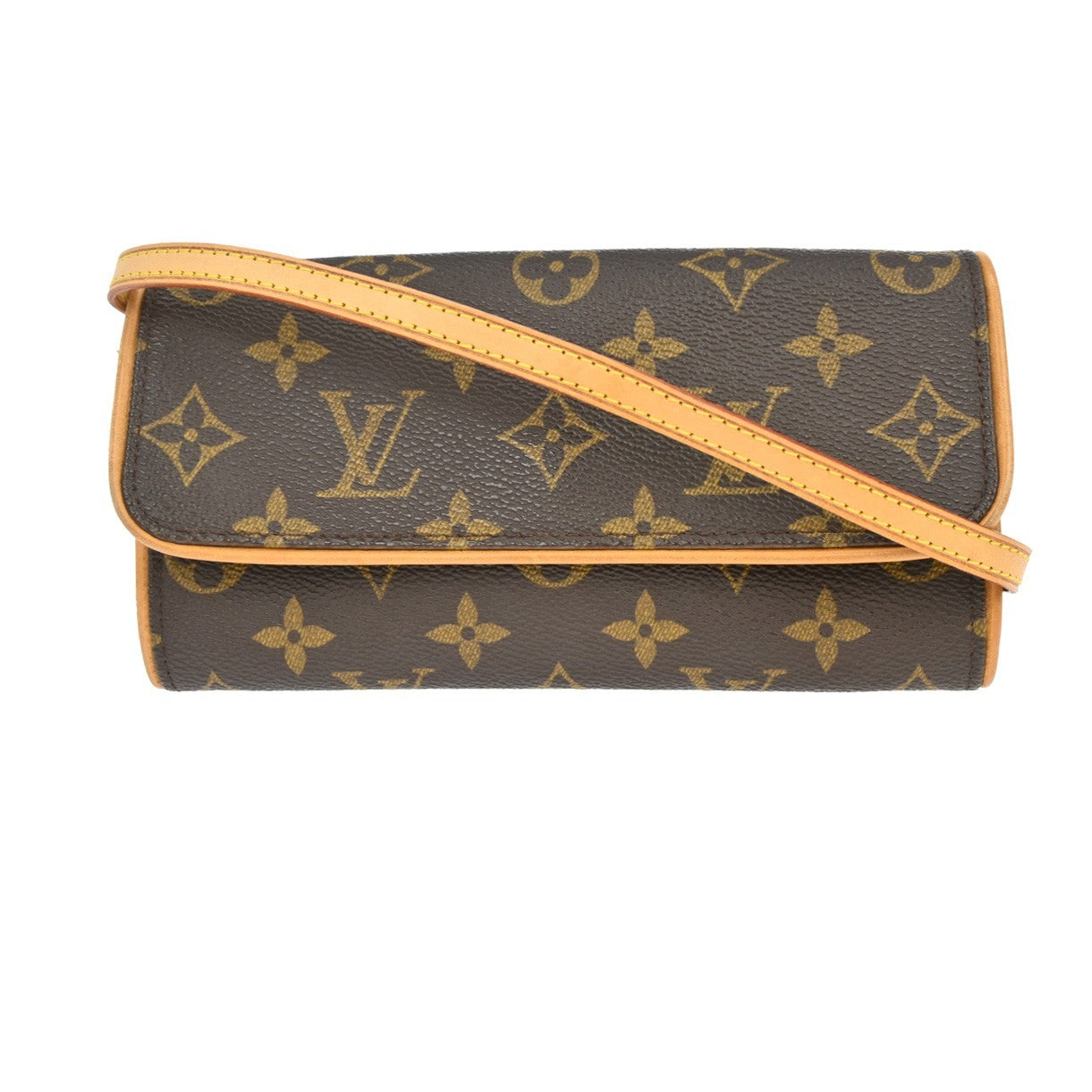 Louis Vuitton Twin Handbag Monogram Canvas Brown Canvas Clutche & Pouche Bag (Pre-Owned)