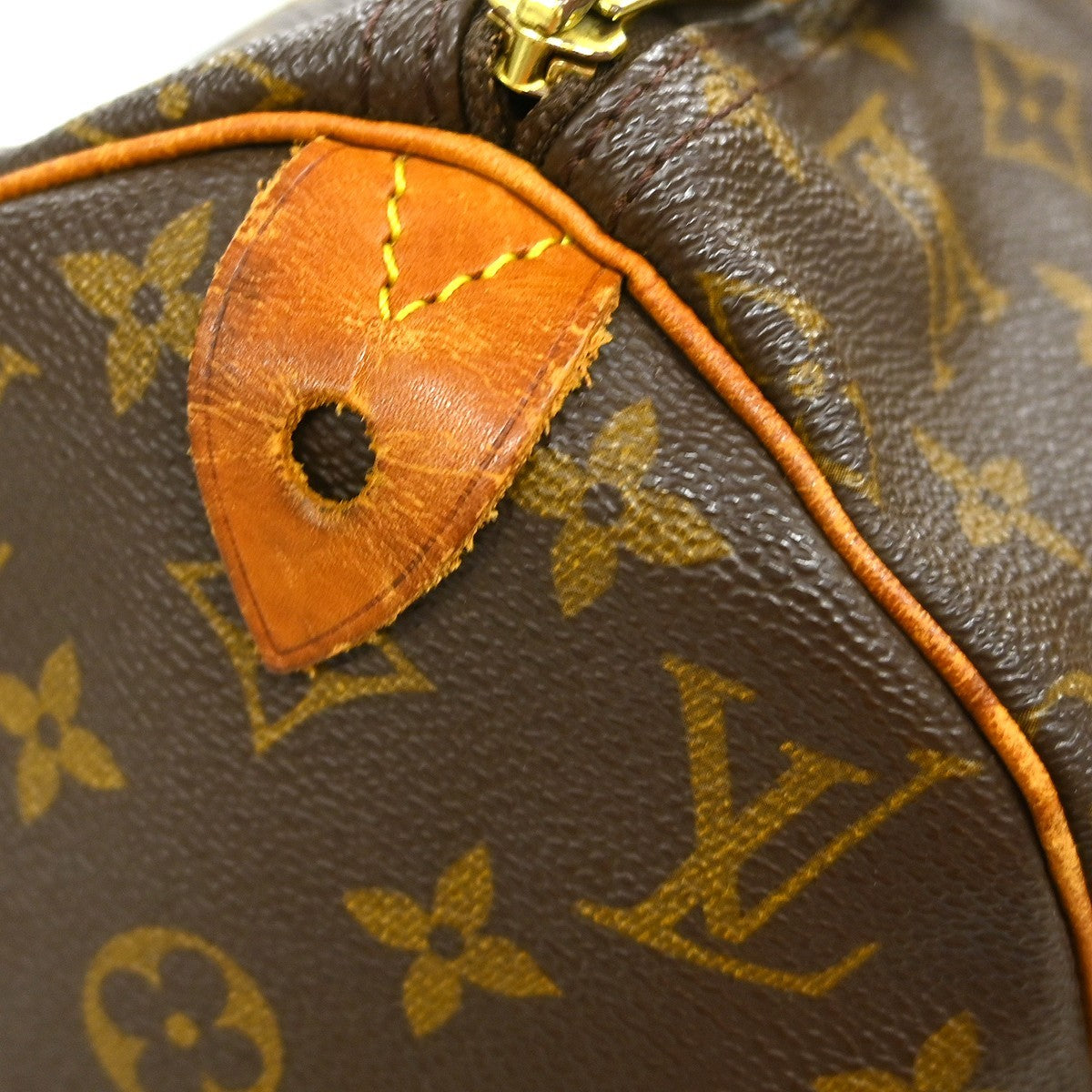 Louis Vuitton Speedy Handbag Monogram Canvas Brown Canvas Handbag (Pre-Owned)