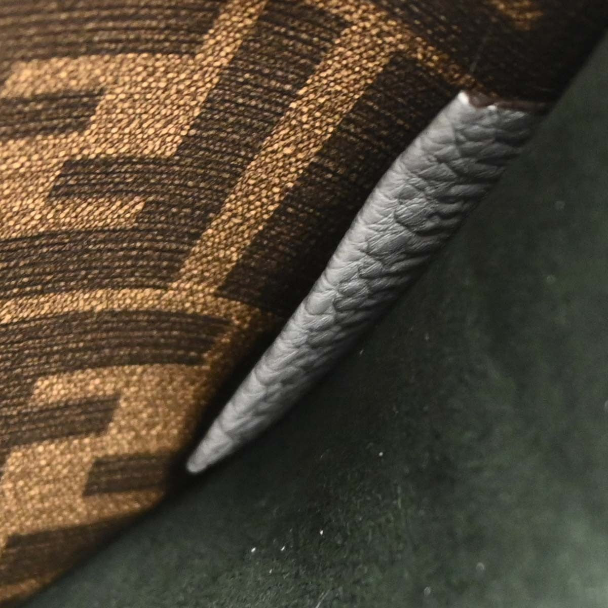 Fendi Peekaboo Iseeu Briefcase Leather Gray Leather Briefcase Bag (Pre-Owned)