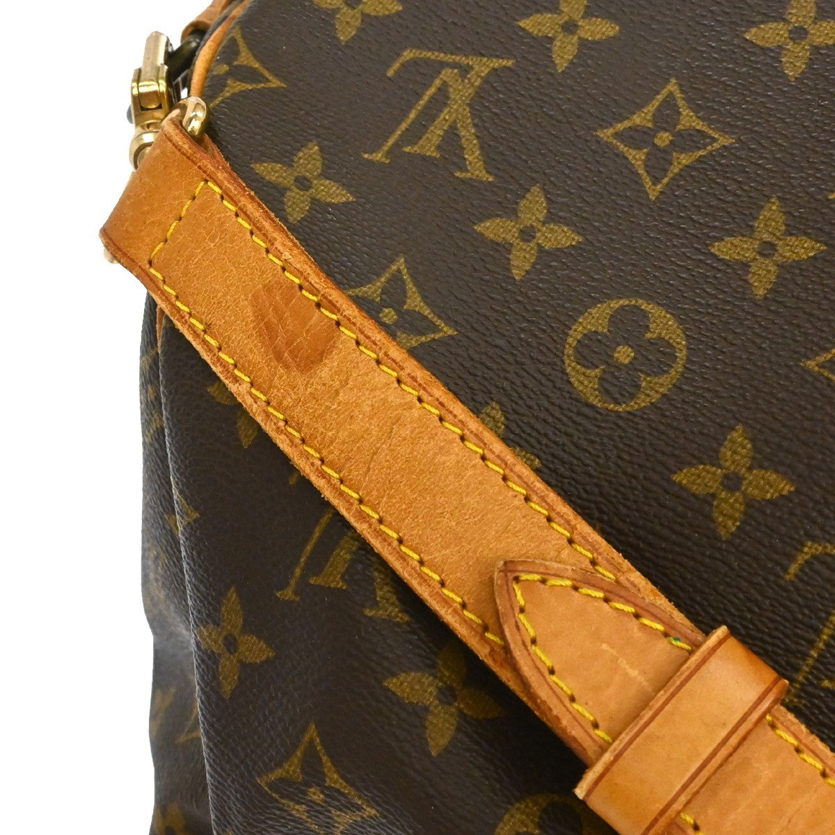 Louis Vuitton Keepall Bandouliere Bag Monogram Canvas Brown Canvas Travel Bag Bag (Pre-Owned)