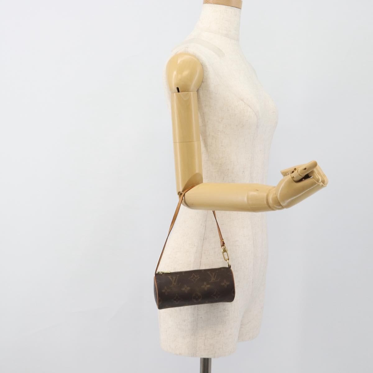 Louis Vuitton Papillon Pochette Monogram Canvas Brown Canvas Clutche & Pouche Bag (Pre-Owned)