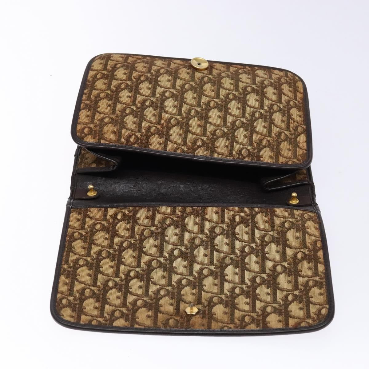 Christian Dior Vintage Trotter Pouch Diorissimo Canvas Brown Canvas Clutche & Pouche Bag (Pre-Owned)