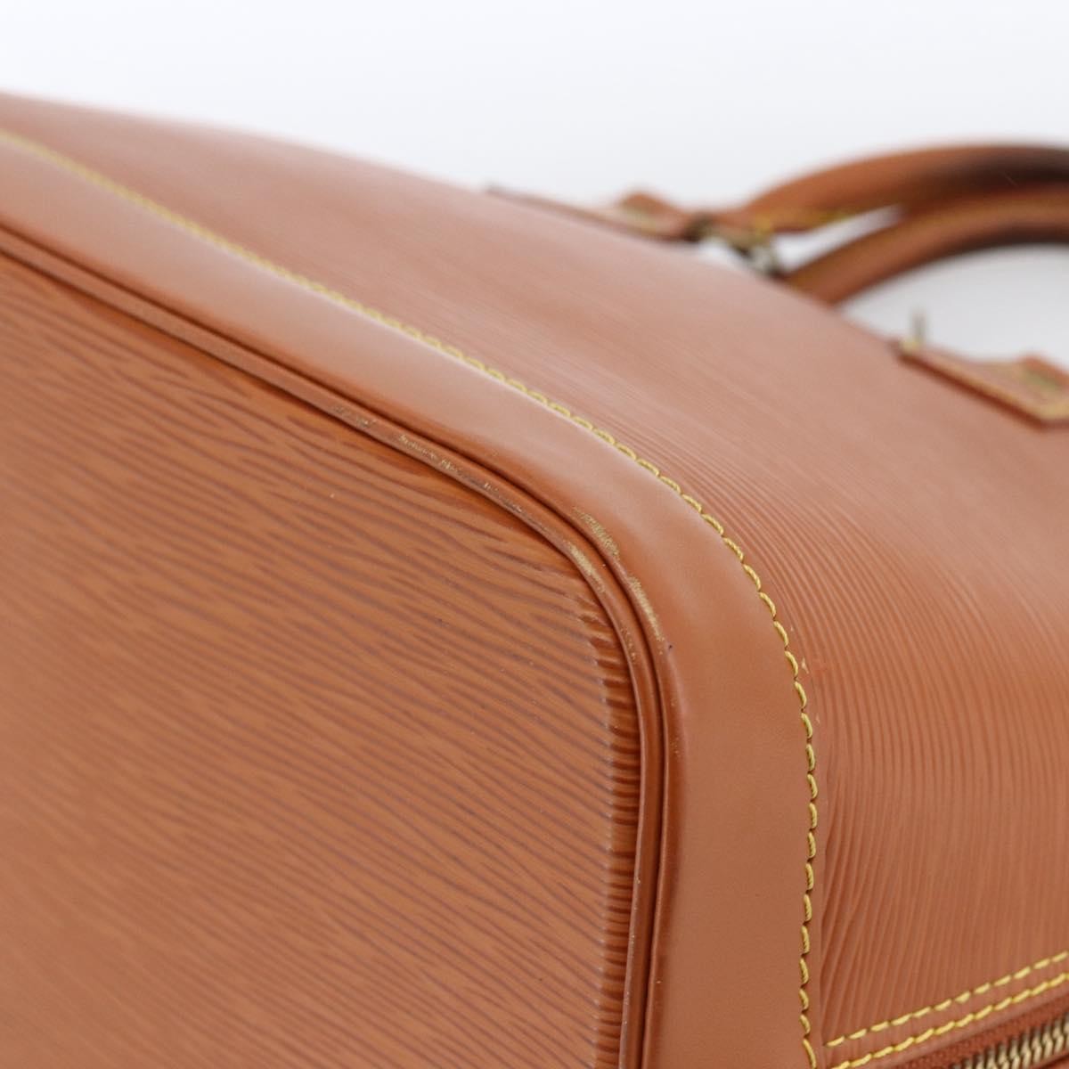 Louis Vuitton Alma Handbag Epi Leather Brown Leather Handbag (Pre-Owned)