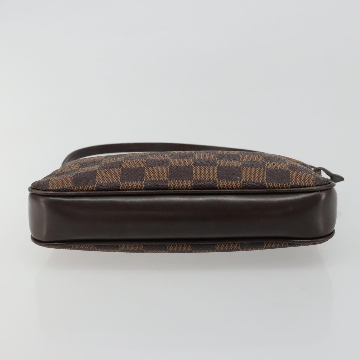 Louis Vuitton Navona Pochette Accessoires Damier Brown Canvas Clutche & Pouche Bag (Pre-Owned)