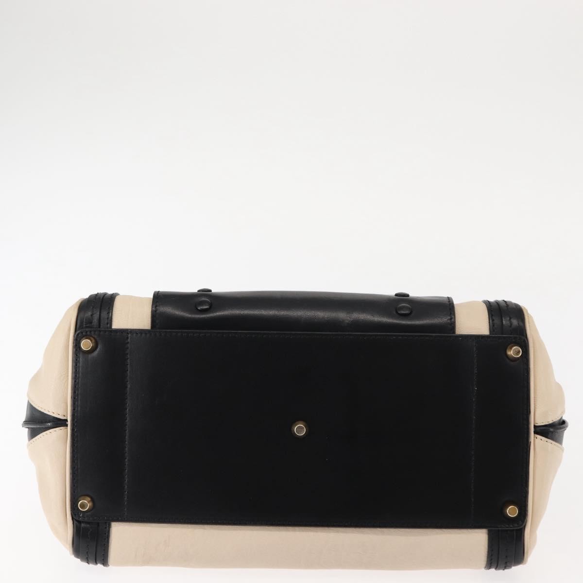 Chloe Alice Satchel Leather White Leather Handbag (Pre-Owned)