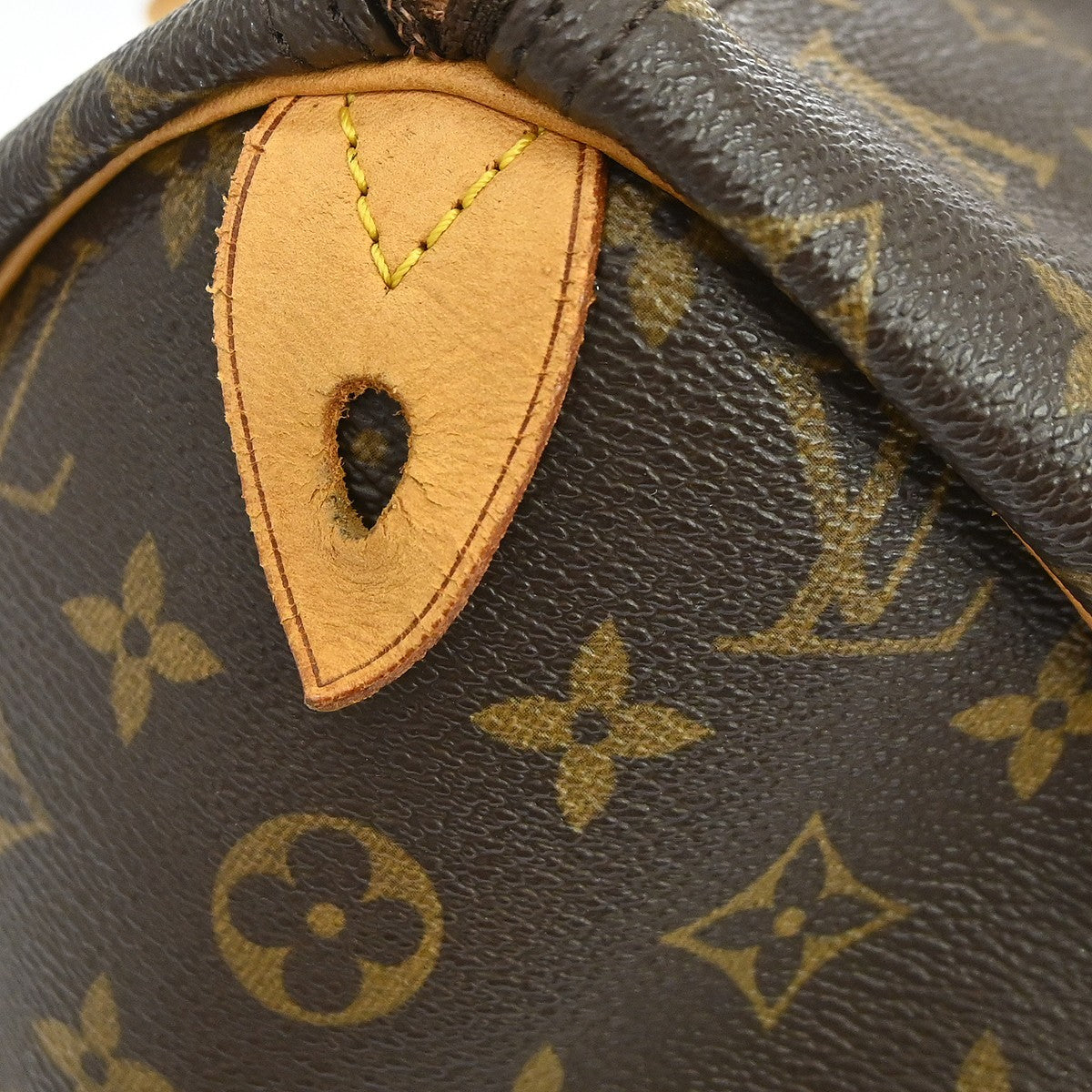 Louis Vuitton Speedy Handbag Monogram Canvas Brown Canvas Handbag (Pre-Owned)
