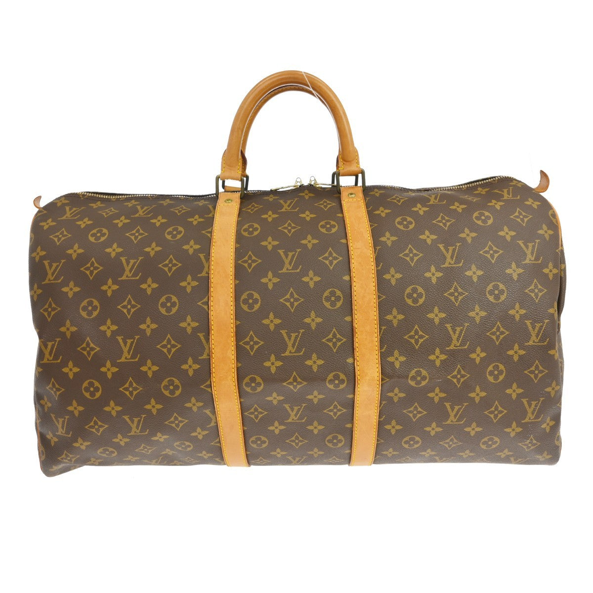 Louis Vuitton Keepall Bag Monogram Canvas Brown Canvas Travel Bag Bag (Pre-Owned)