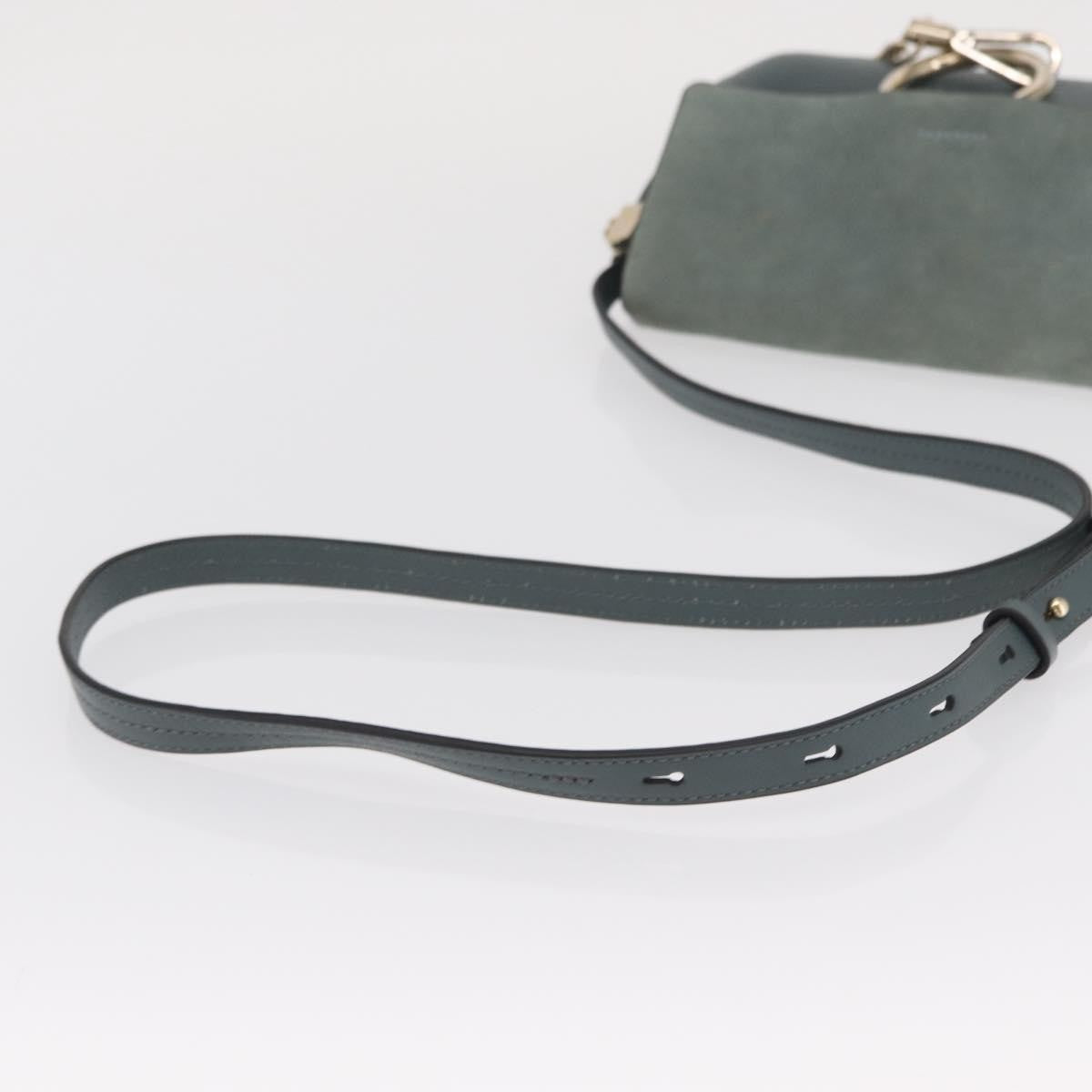 Chloe Faye Shoulder Bag Leather And Suede Green Leather Shoulder Bag Bag (Pre-Owned)