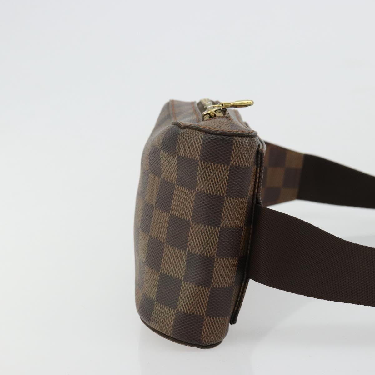Louis Vuitton Geronimos Waist Bag Damier Brown Canvas Shoulder Bag Bag (Pre-Owned)