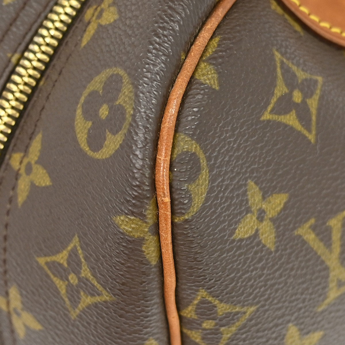 Louis Vuitton Deauville Handbag Monogram Canvas Brown Canvas Handbag (Pre-Owned)