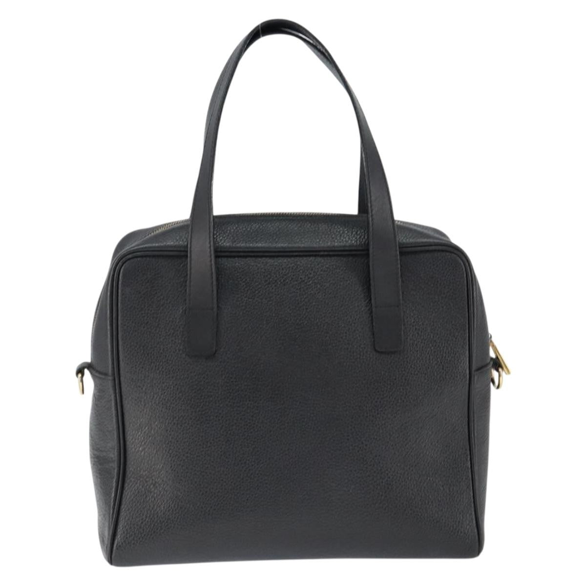 Celine Handbag Leather Black Leather Handbag (Pre-Owned)