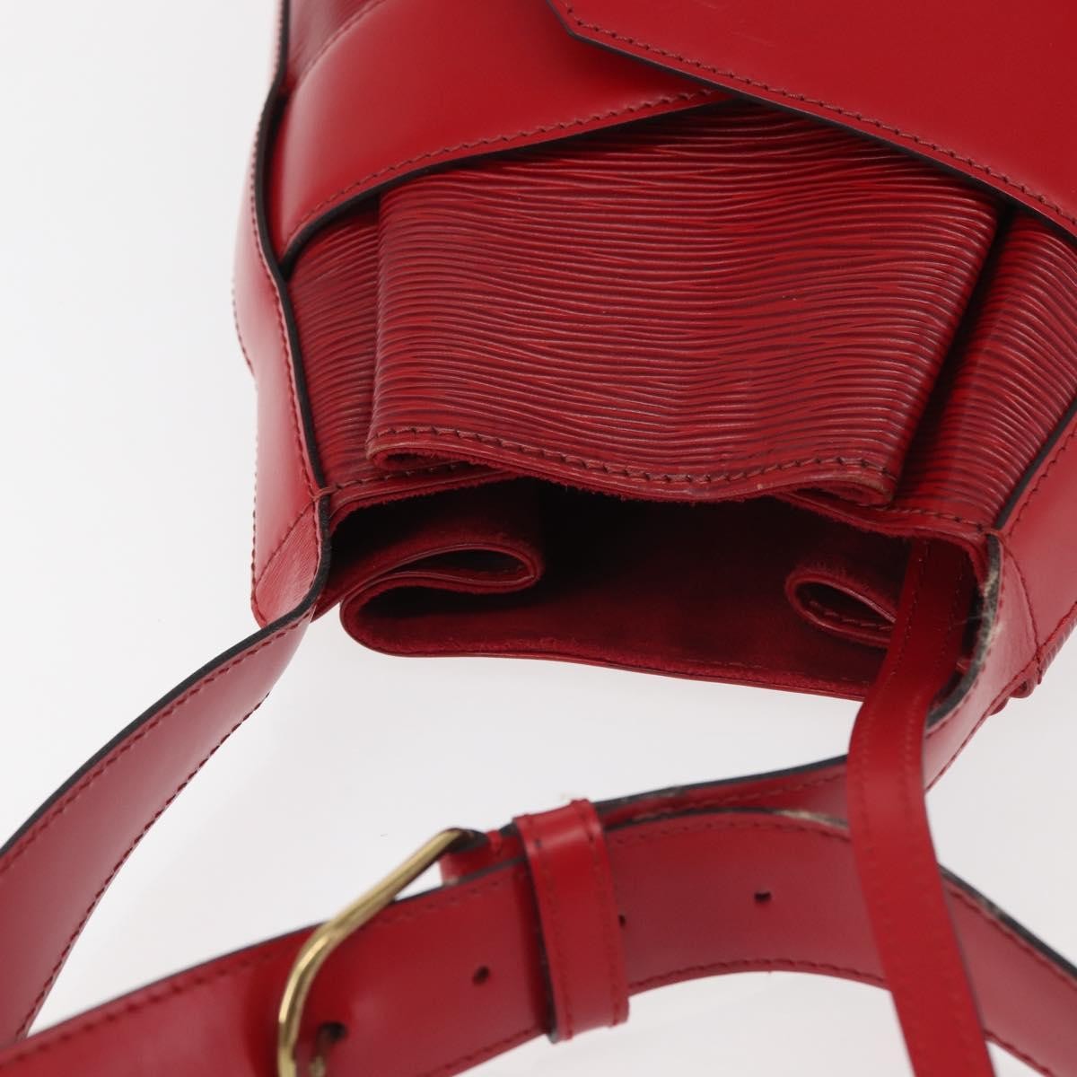 Louis Vuitton Vintage Sac D'epaule Handbag Epi Leather Red Leather Shoulder Bag Bag (Pre-Owned)