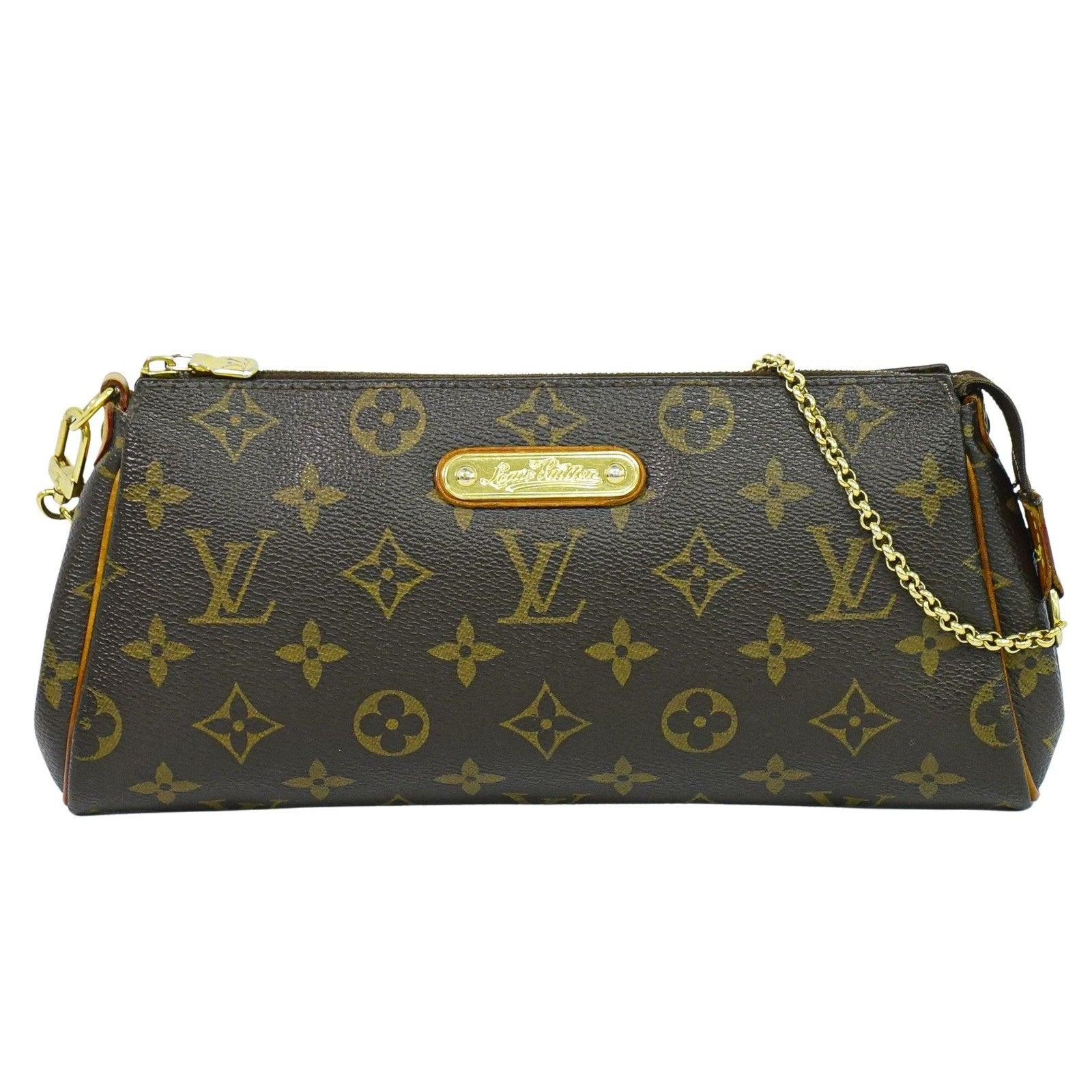 Louis Vuitton Eva Handbag Monogram Canvas Brown Canvas Clutche & Pouche Bag (Pre-Owned)