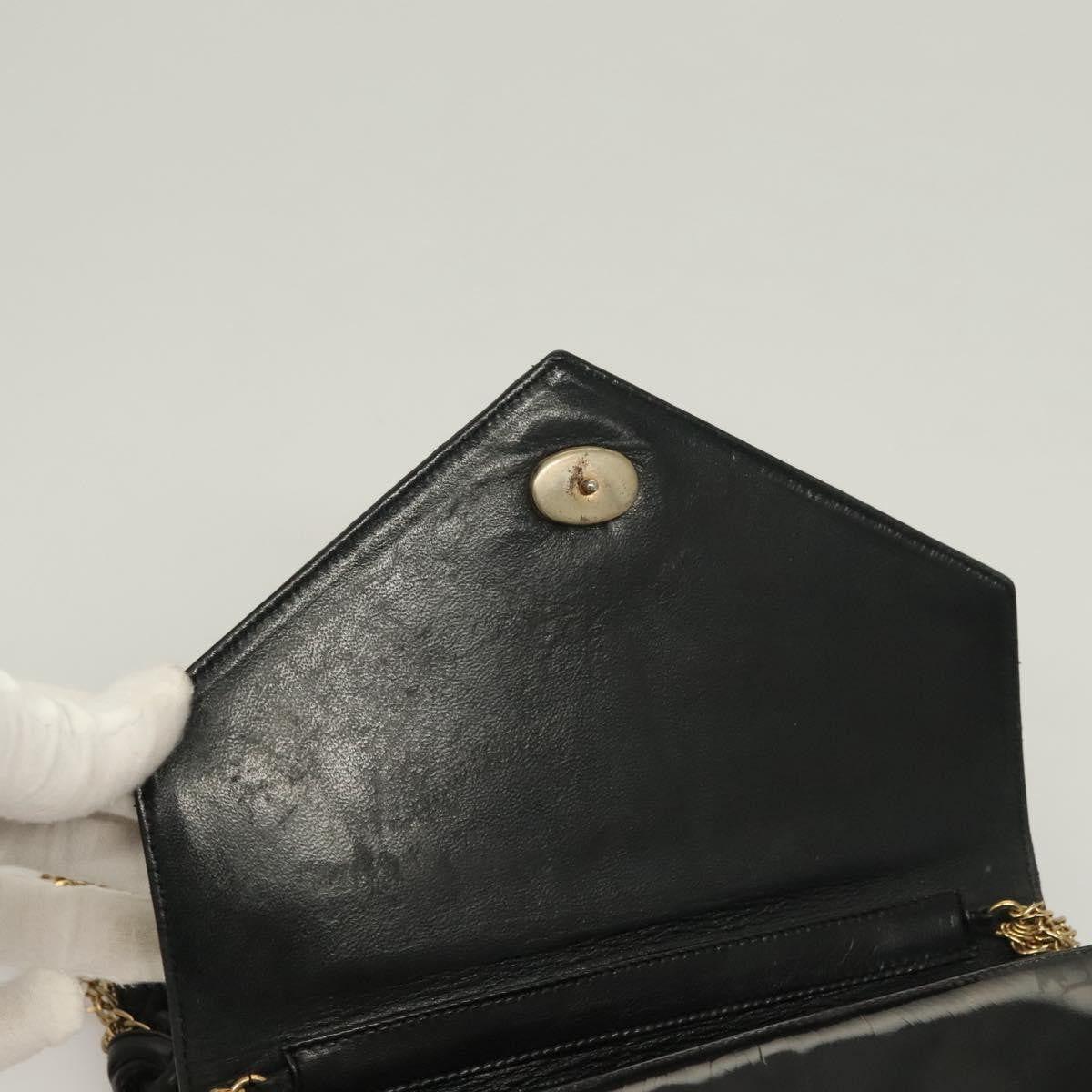 Chanel Cc Envelope Flap Crossbody Patent Leather Black Patent_Leather Clutche & Pouche Bag (Pre-Owned)